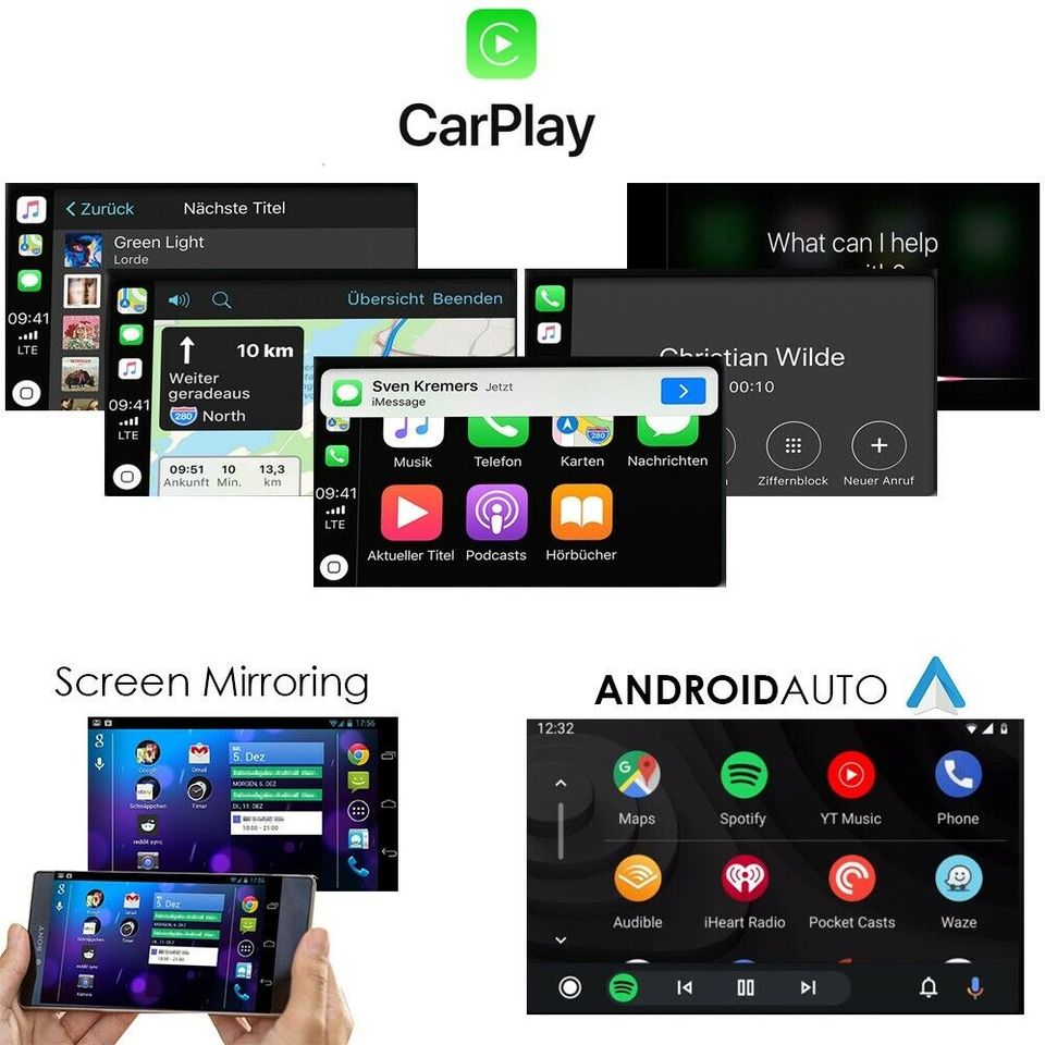 9" Touchscreen Android Autoradio GPS Navi CarPlay Bluetooth für K in Neuss