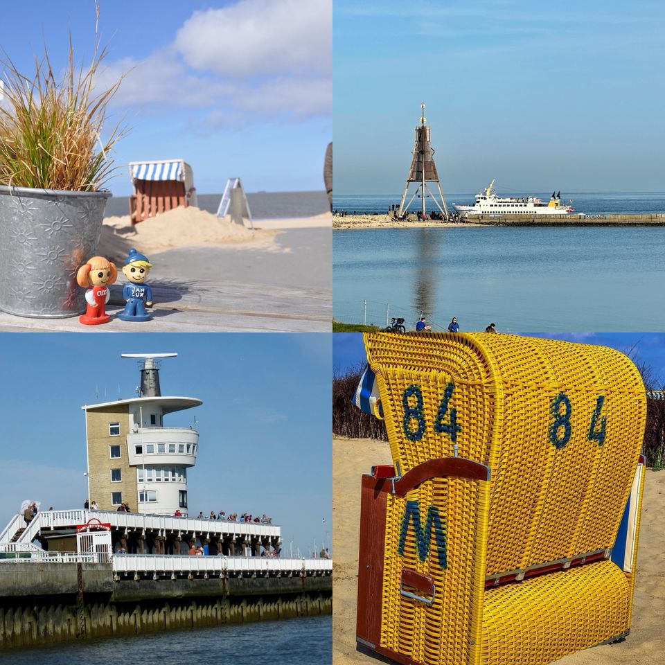 Cuxhaven Ferienwohnung von privat bis 4 Pers. Strandkorb Nordsee in Cuxhaven