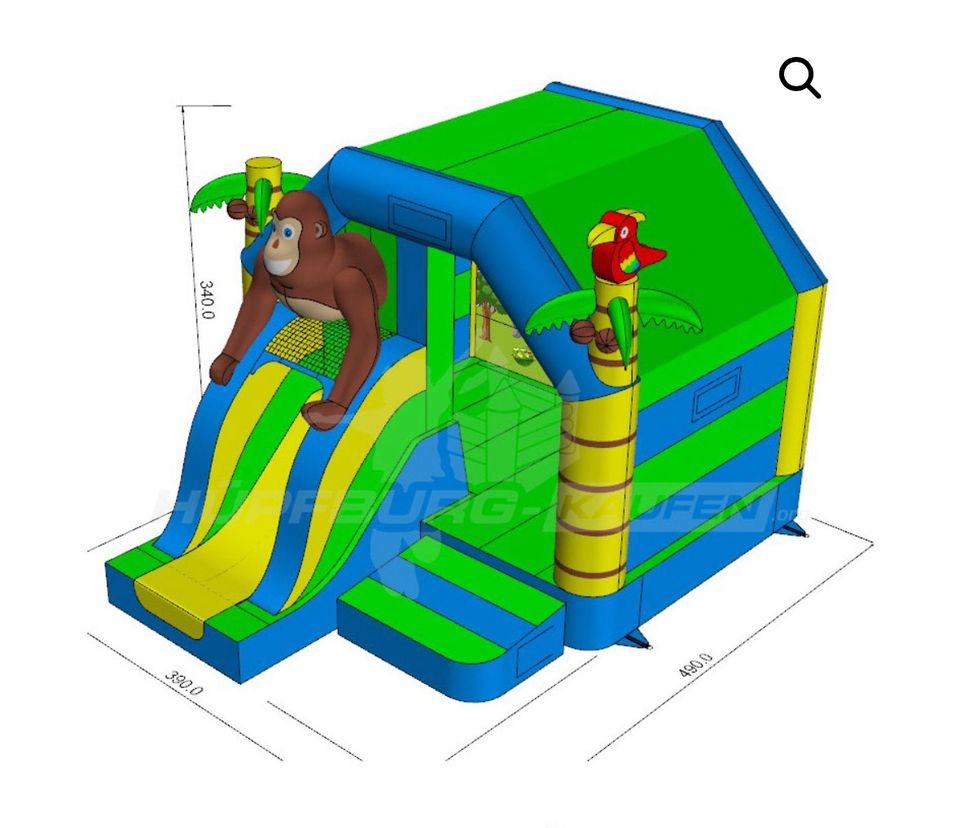 Tolle Hüpfburg „Äffchen“ nur 90€/am Tag zu Vermieten in Mühlhausen-Ehingen