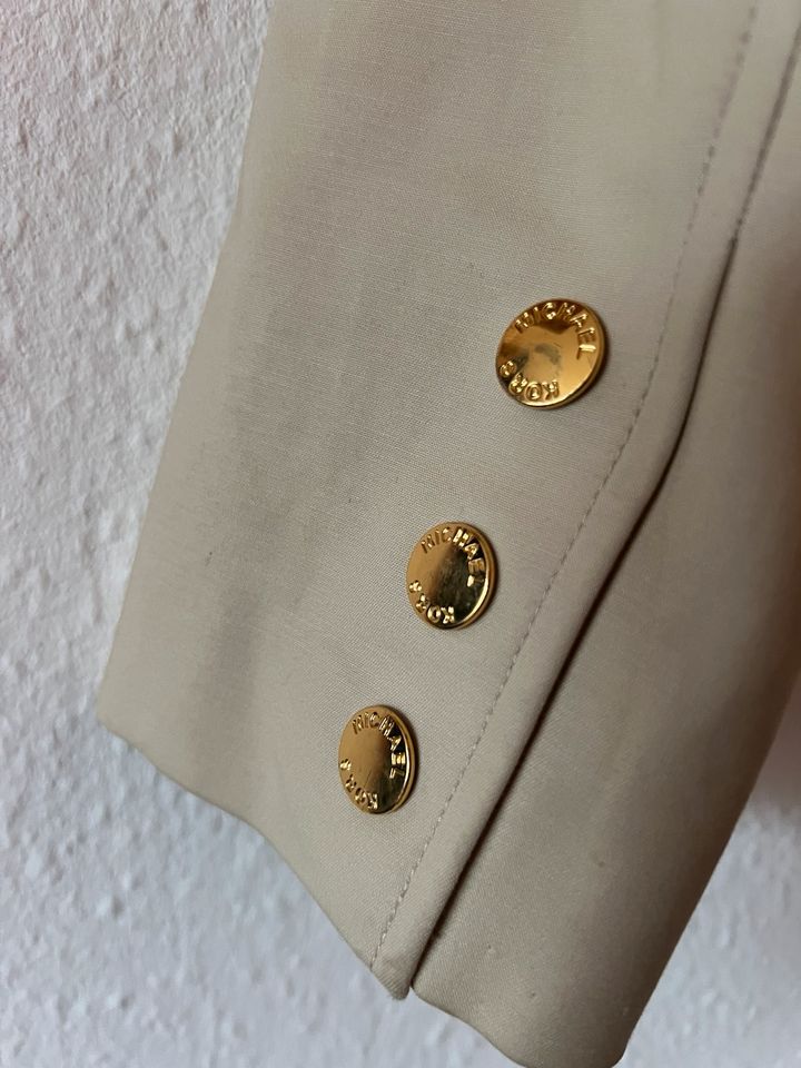 Michael Kors Jacke Blazer beige Gold fester Stoff Jacke in Lübeck