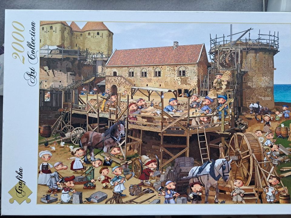 4 Ruyer Franqois Skiing Burg Pirate Castle 1000/2000 Teile Puzzle in Hilgertshausen-Tandern