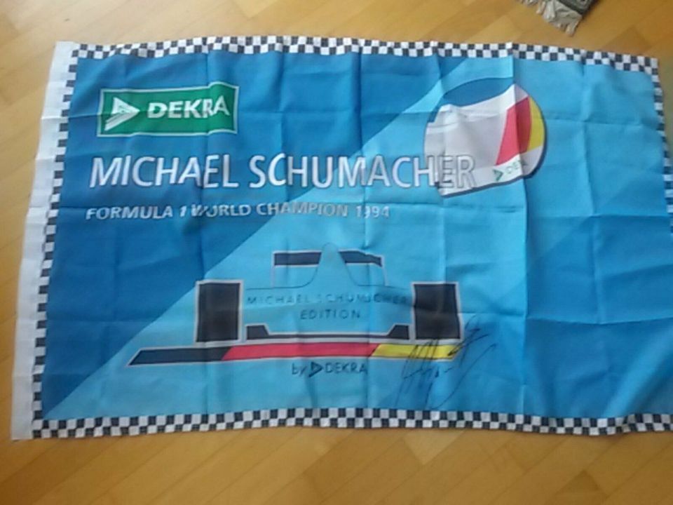 Flagge Michael Schumacher groß 90 x 140 in Bergheim