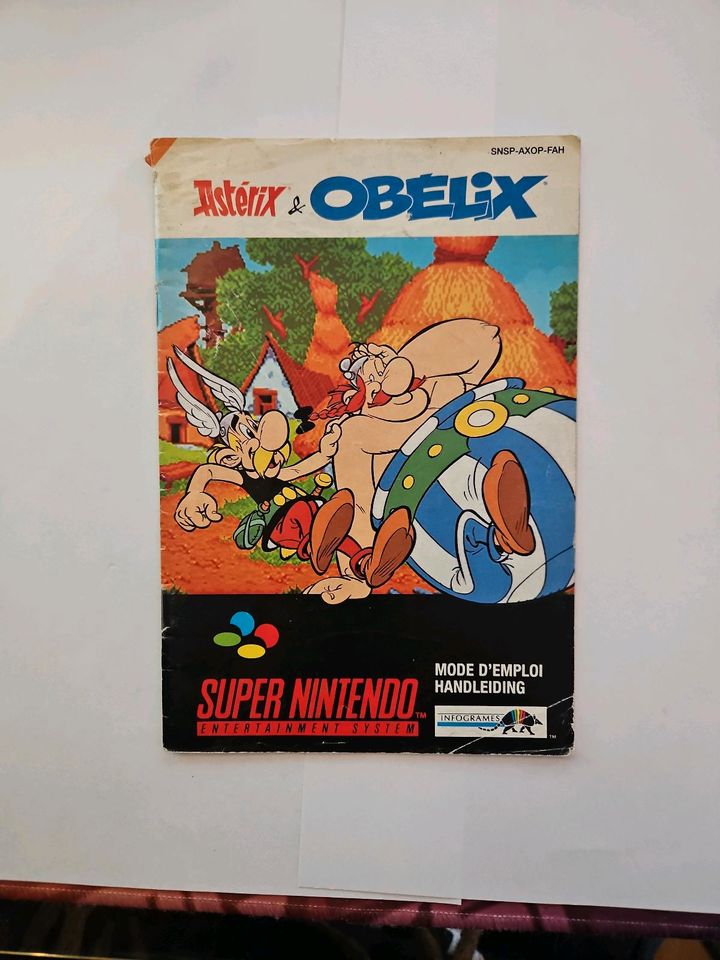 Asterix und Obelix SNES Game + Booklet in Nittel