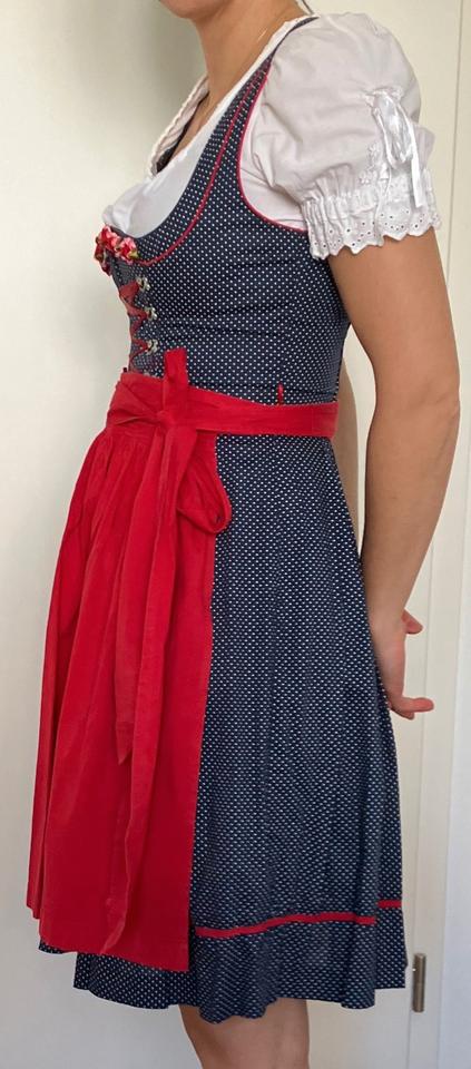 Damen Dirndl, Krüger, Gr.: 34, Blau mit Punkten, Top-Zustand - B in Reiskirchen