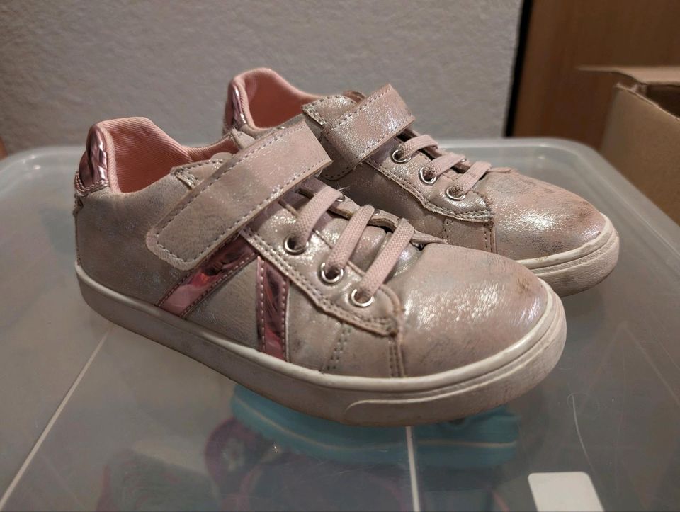 Glitzer Sneaker Größe 28 in Glitzer Rose in Eberstadt