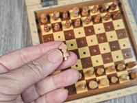 DDR Reise Steck-Schachspiel, Holzfiguren, Holzkasten, vollständig Thüringen - Gebesee Vorschau