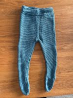 Warme Baby-Strick-Hose mit Füßen in Petrol Gr. 62/68 Lupilu Bayern - Ingolstadt Vorschau