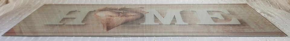 PURE LIVING Art-Glas GLASBILD "WOODEN HOME" 30x80cm Querformat in München