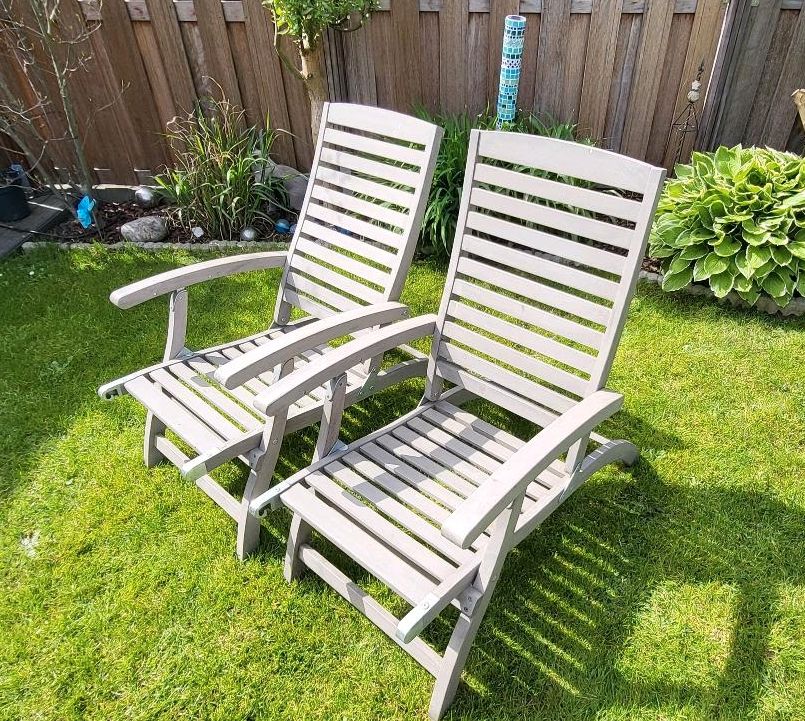 Tchibo Deckchair grau mit Polster *neuwertig* in Nettetal