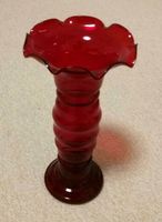 Vase Glas Glasvase rot Blumenvase 25cm hoch Dresden - Löbtau-Nord Vorschau