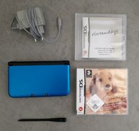 Nintendo 3 DS XL metallic blau inkl. Spiele Nintendogs Hessen - Biebertal Vorschau