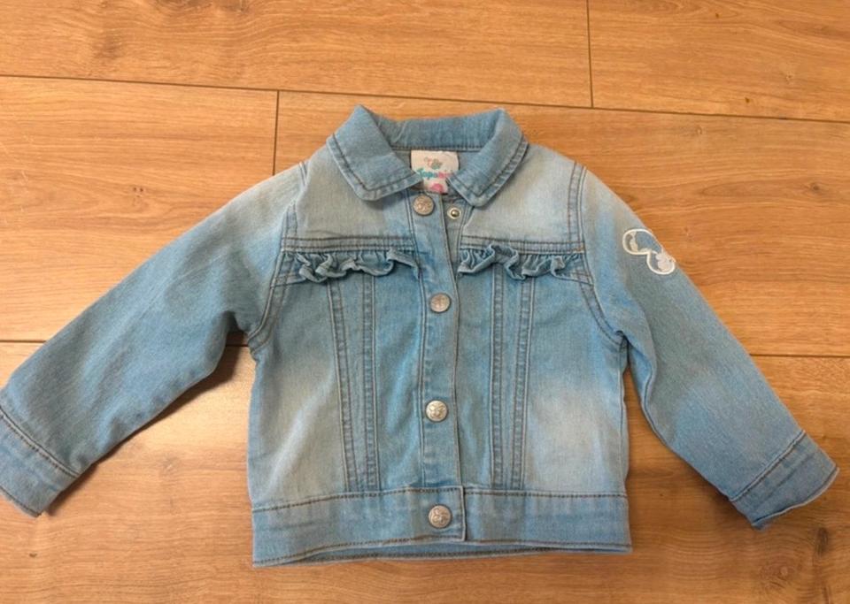 Topomini Jeans Jacke Größe 74 blau demin Schmetterling Baby in Mauritz