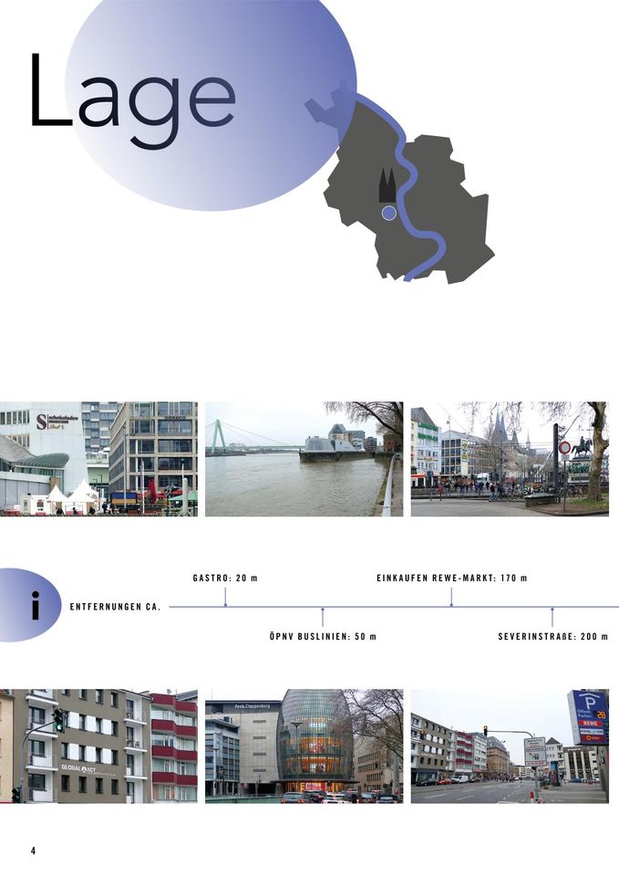 Multifunktionale Fläche in begehrter Innenstadtlage zu vermieten - GEW 2, Blaubach 6-8, Köln in Köln