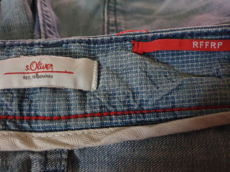 s.Oliver  Jeans-Bermuda, 100% Baumwolle, Farbe ΄blau΄, Größe W 32 in Rockenhausen