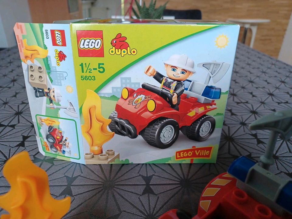 Lego Duplo 5603 Feuerwehrhauptmann mit Quad Vollständig mit OVP in Siegen
