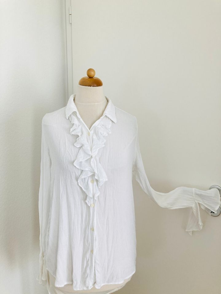 Ralph Lauren Bluse weiss Gr S Baumwolle boho in Leonberg