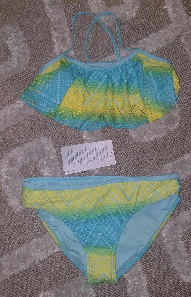 NEU Bikini gelb grün blau Gr.134/140 in Hamburg