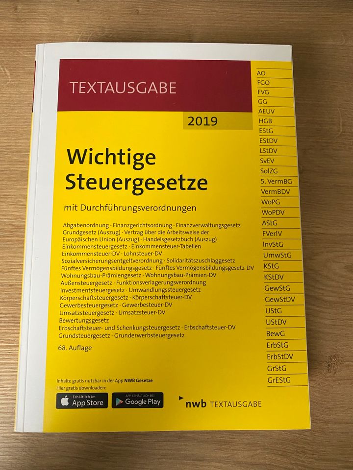 Steuergesetze 2019 NWB Verlag in Mömlingen