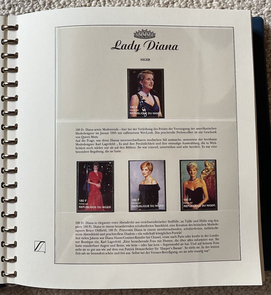 Briefmarken - Album - Lady Diana - Lady Di- Briefmarkenalbum 100S in Bremen