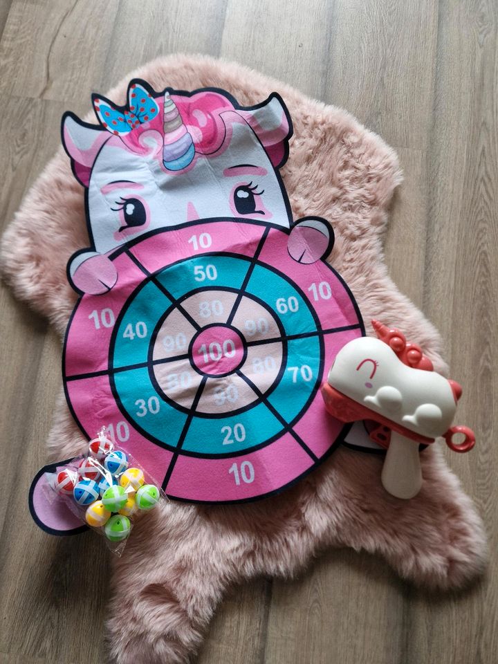 Einhorn Klett Dartscheibe für Kinder in Aschau am Inn