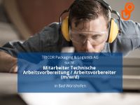 Mitarbeiter Technische Arbeitsvorbereitung / Arbeitsvorbereiter ( Bayern - Bad Wörishofen Vorschau