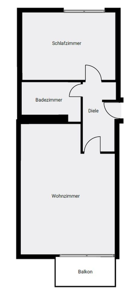 Provisionsfrei – hochwertig sanierte 2 Zimmer Wohnung mit schönem Blick ins Grüne in Nienberge