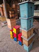 Imkerei 12 Bienen Königinnen Häuschen mit Einwabenkästen RARITÄT Bayern - Münnerstadt Vorschau