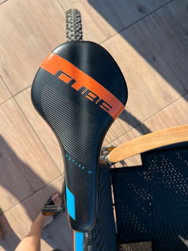 CUBE AIM Pro MTB Fahrrad Blue’n‘orange top Zustand in Lampertswalde bei Großenhain