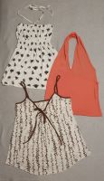 H&M Sommer Top Neckholder weiß orange koralle Blumen braun 38 Berlin - Neukölln Vorschau