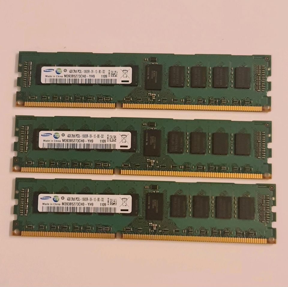 3x 4GB Samsung DDR3 Ram REG ECC - Server Ram! in Göttingen