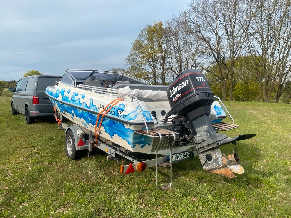 Motorboot. Sportboot, Daycruiser, Fletcher 21, 175 PS Außenborder in Trittau