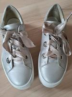 Paul Green Sneaker Gr. 40 - Echtleder Silber - neuwertig Bayern - Wehringen Vorschau