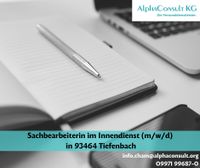 Sachbearbeiter im Innendienst (m/w/d) in Tiefenbach Bayern - Tiefenbach Oberpf Vorschau