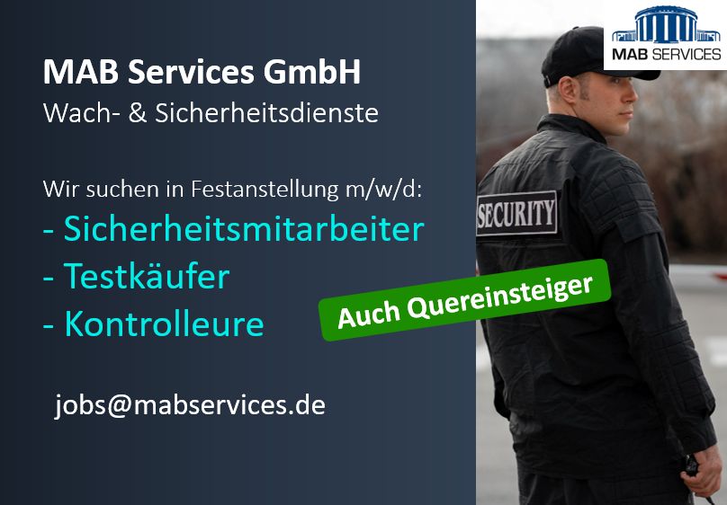 Sicherheitsmitarbeiter mwd – auch Quereinstieg | 56470 in Bad Marienberg