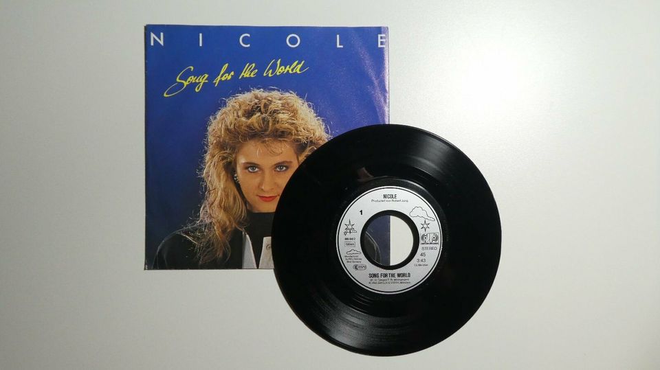 Vinyl-Schallplatte Single EP Nicole - Song for the world Deko 17" in Herne