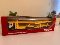 Herpa HO 1:87 Mercedes-Benz Autotransporter Anhänger Schlepper Niedersachsen - Dinklage Vorschau