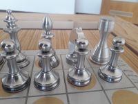 Schachbrett aus Aluminium und Messing poliert, selfmade Baden-Württemberg - Waldenburg Vorschau