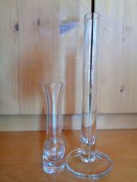 2 Glasvasen im Set , für einzelne Blumen , 25 cm + 14 cm hoch Hessen - Usingen Vorschau