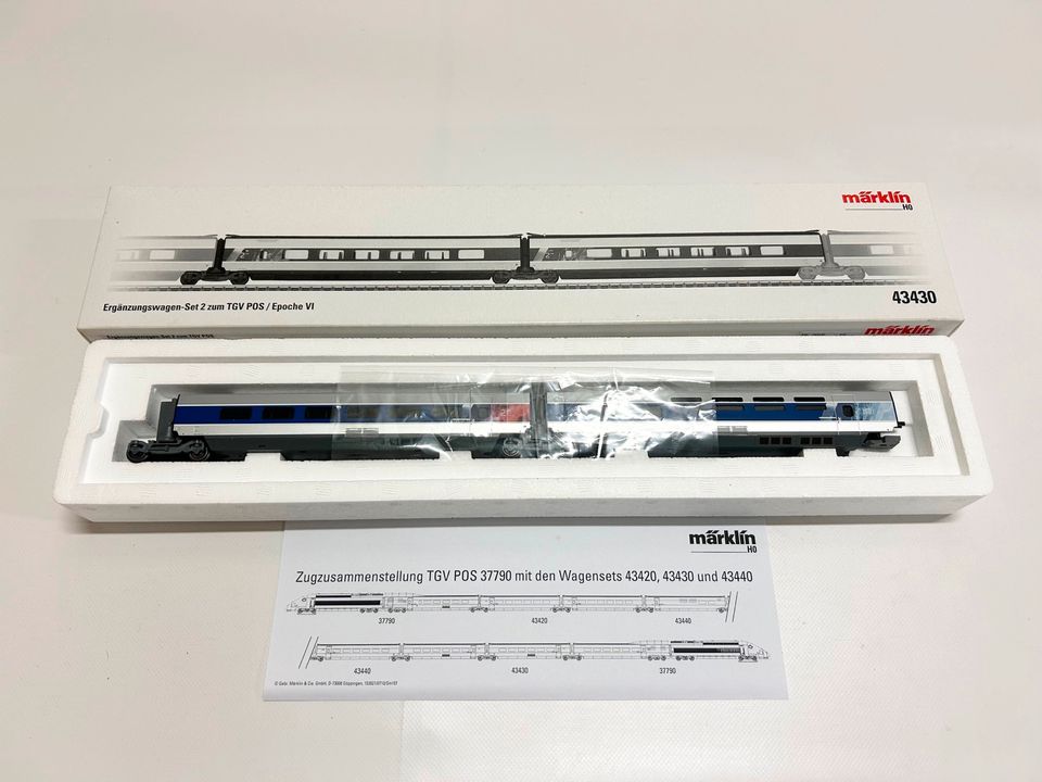 Märklin 43420, 43440, 43430 TGV Ergänzungs-Set, H0, OVP in Singen