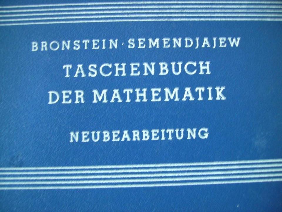 Haushaltsauflösung Taschenbuch der Mathematik Studium Schule in Bismark (Altmark)