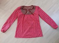 Handmade LangarmShirt Pullover L/XL Baumwolle Bluse Rose rot weiß Thüringen - Erfurt Vorschau