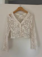 weißes Häkel-Jäckchen / Strickjacke / Chrochet Cardigan NA-KD neu Hessen - Darmstadt Vorschau