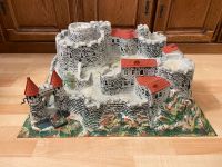 Ritterburg mit Ritter Pferd Elastolin Hausser Tabletop Diorama Leipzig - Lausen-Grünau Vorschau