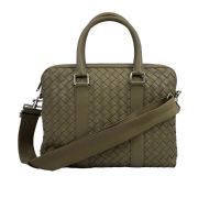 Bottega Veneta schmale Intrecciato Aktentasche olive / neu Düsseldorf - Mörsenbroich Vorschau