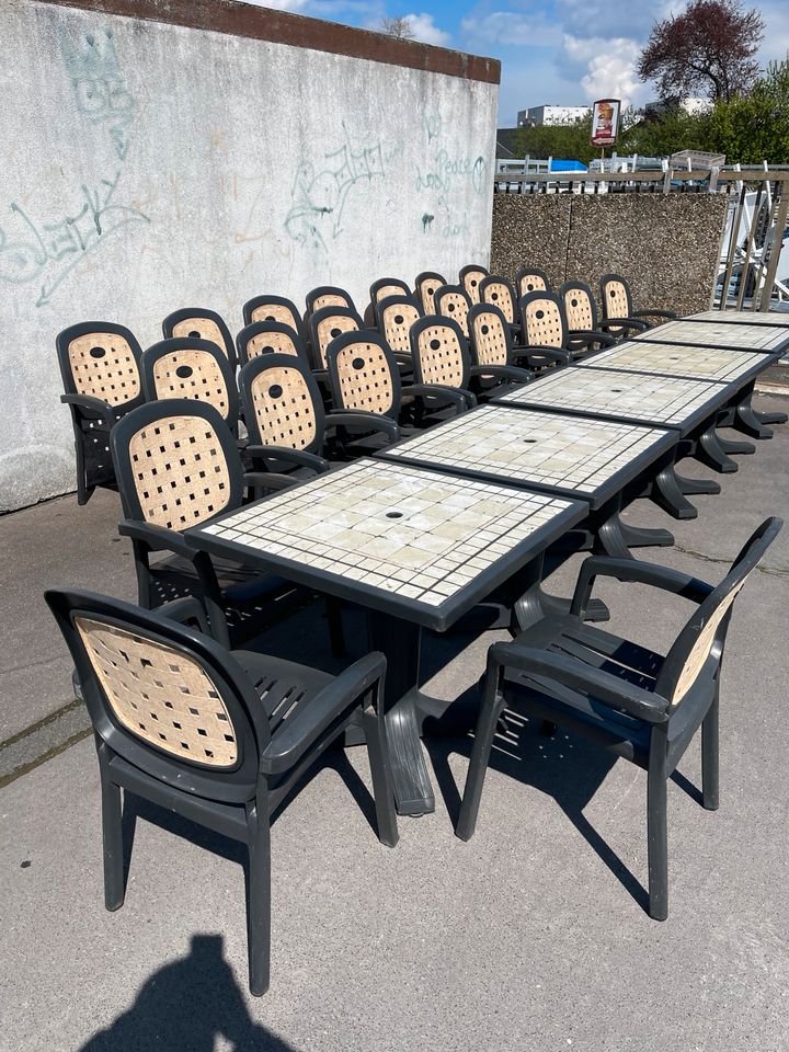 Gastronomie Terrassenstühle/Gartenstühle mit Sitzkissen/75 Stuck in Hainburg