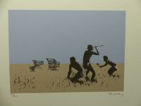 BANKSY Lithografie 50x35 cm "Trolley hunter" limitiert "GERAHMT" Nordrhein-Westfalen - Gronau (Westfalen) Vorschau