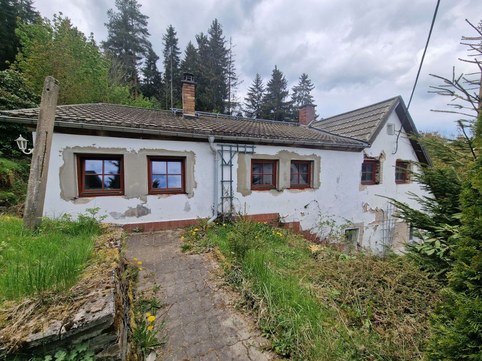 Als Eigenheim oder Ferienhaus -  Entspannung pur am Waldrand in toller Lage von Pobershau! in Marienberg