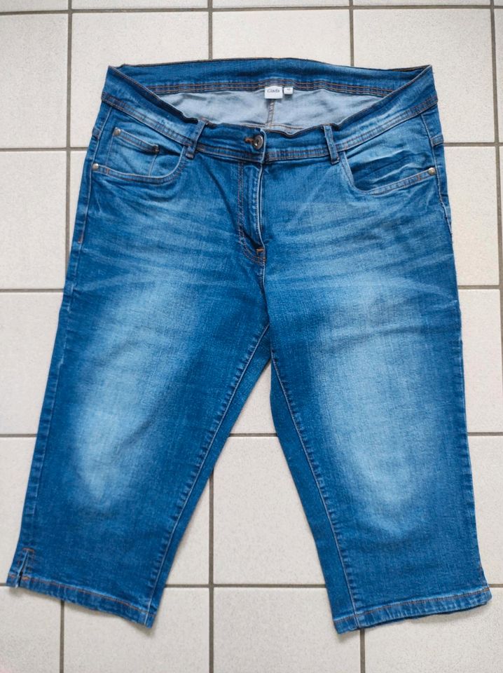 Damen Jeans 3/4 lang  Gr 48 in Oftersheim