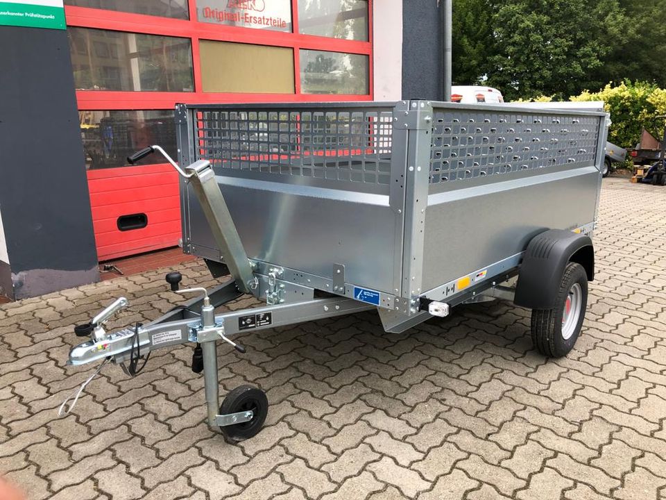 STEMA Tieflader Pkw Anhänger Rex21 750 kg Gitter 2,1x1,3m in Lutherstadt Wittenberg