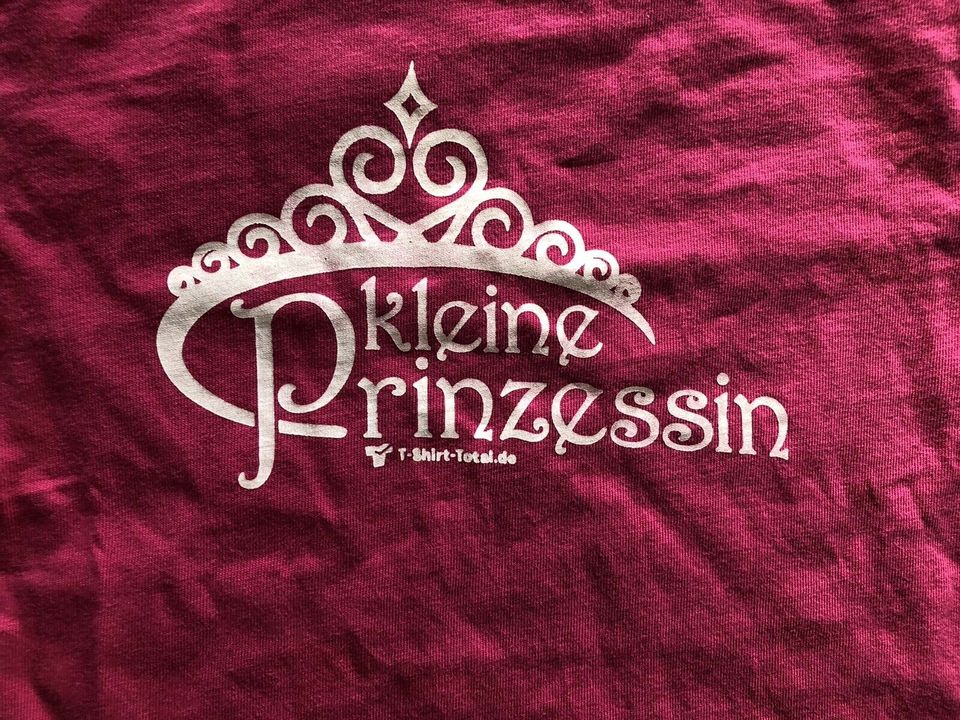 T-Shirt Kleine Prinzessin Gr. 80/86 pink Shirt in Bassum